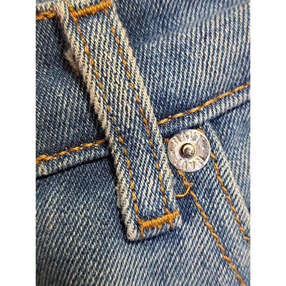 Vtg.90s Y2K Navi XL Bootcut Flare Jeans Boho 16-18 USA Funky Lace-Up Denim - Picture 16 of 16